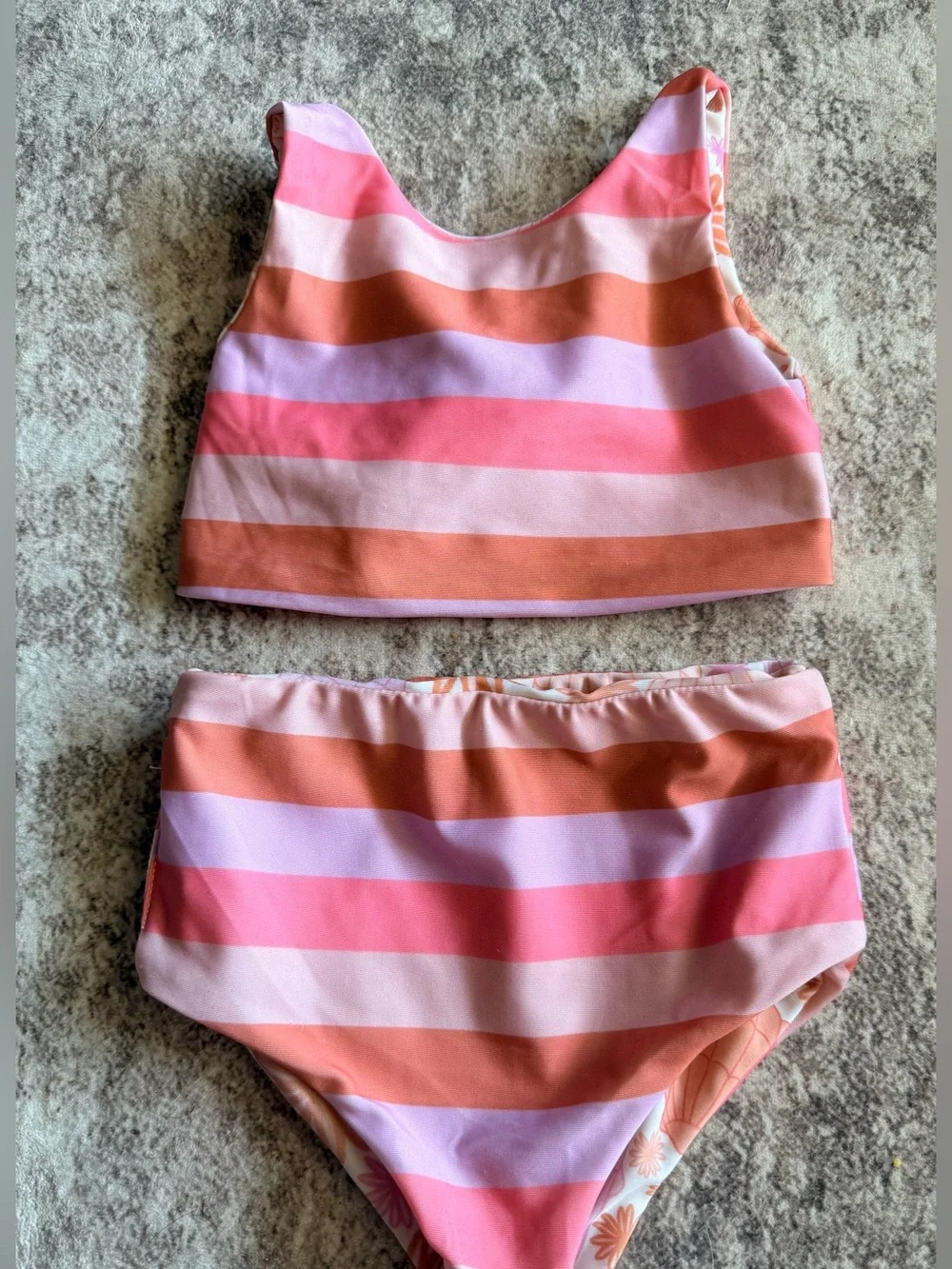 Half Moon Apparel girl’s Reversible Swimsuit